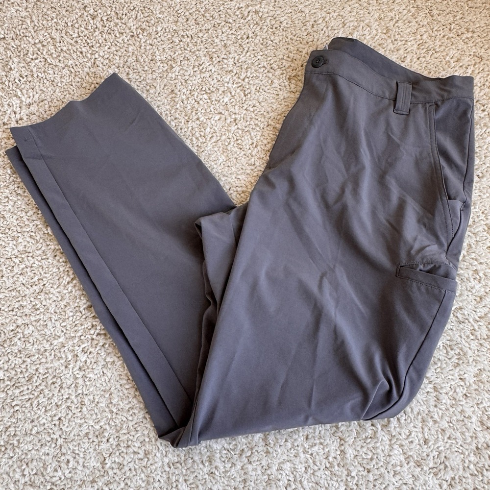 Columbia PFG Men's Gray Fishing Pants 38x32 Omni-Shade Omni-Wick Performance